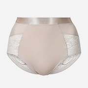Almond medium control full brief knickers