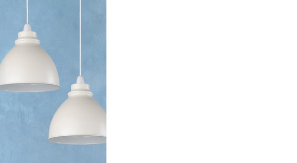 White ceiling lights