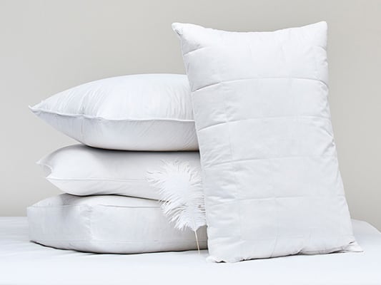 Pile of white pillows