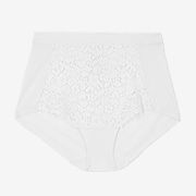 Almond all-over lace light control Secret Slimming™ thong